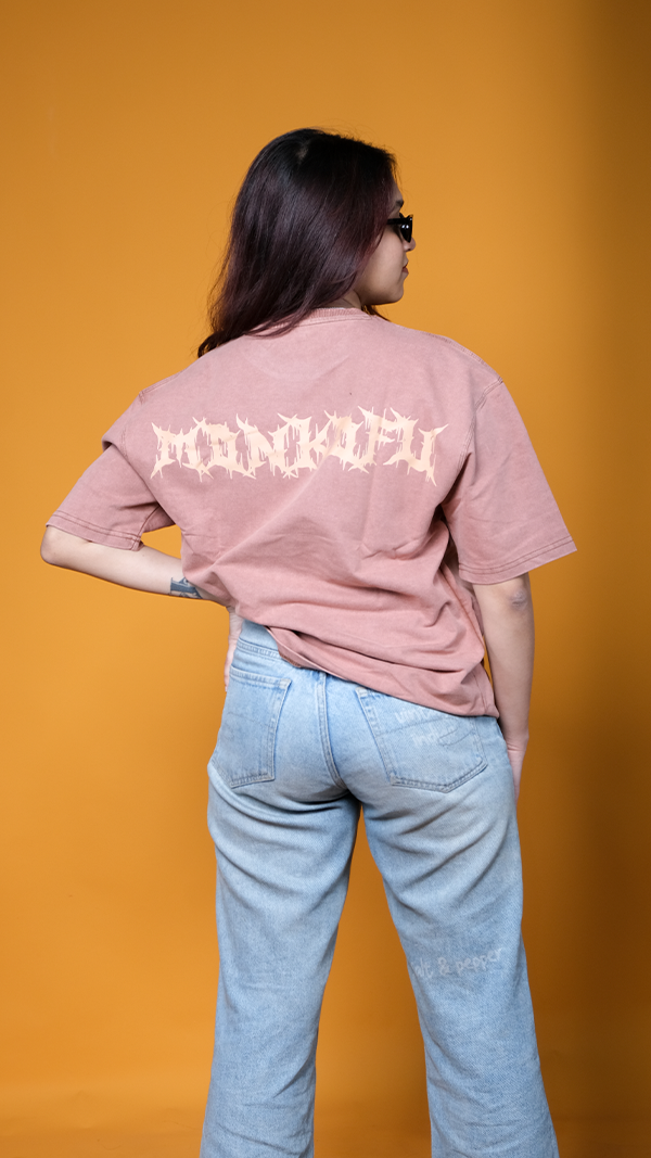 Rust Acid wash Unisex Oversized T-Shirt