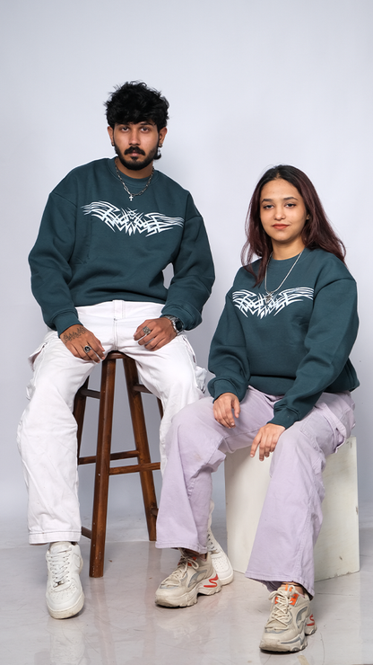 Teal Unisex Oversized Sweatshirt