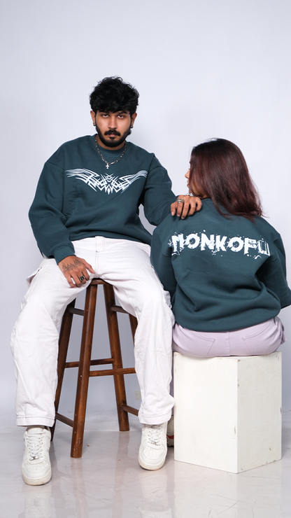 Teal Unisex Oversized Sweatshirt