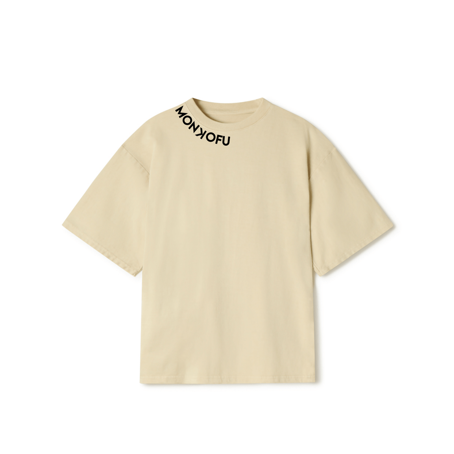 Beige Signature Unisex Oversized TshirtS