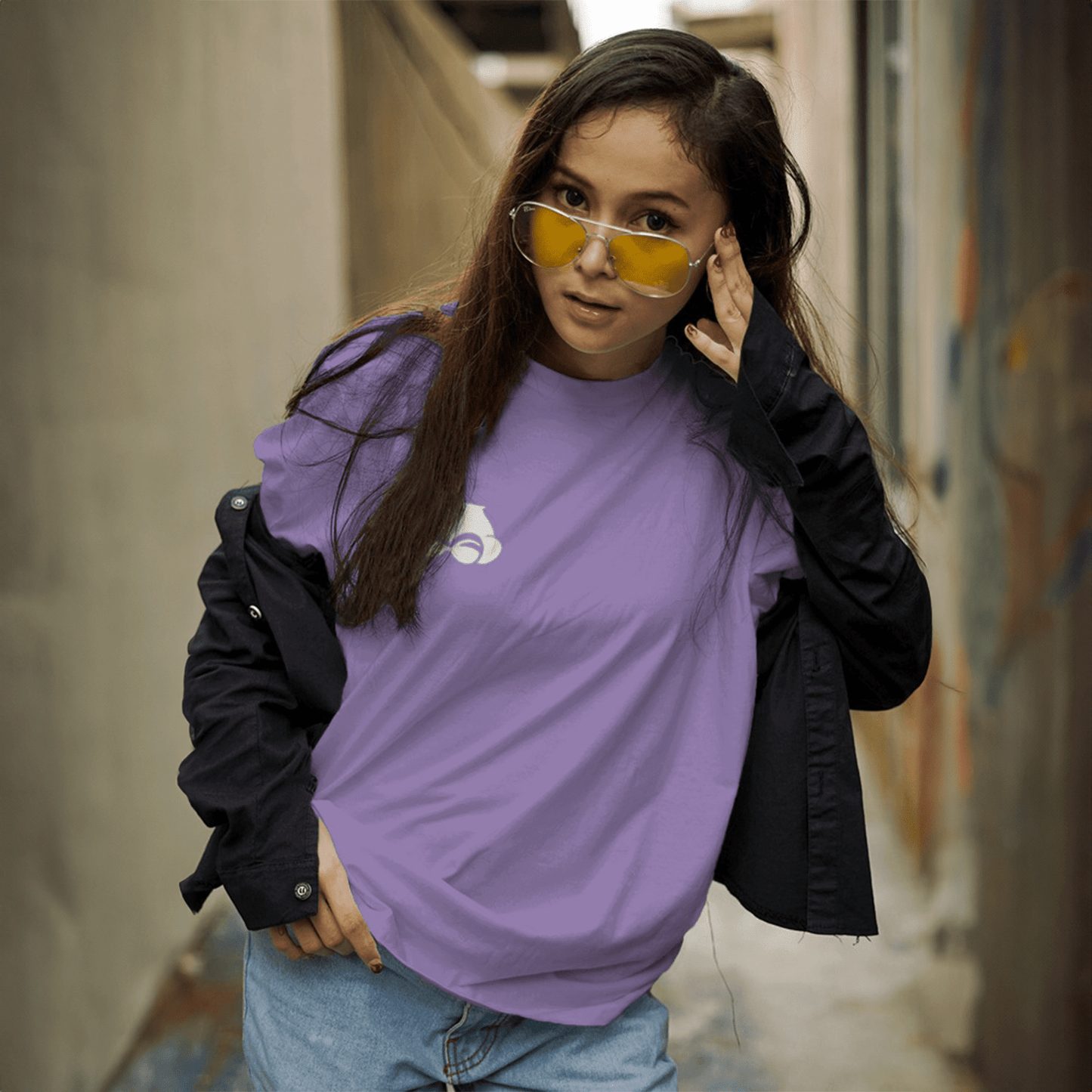 Lavender Signature Unisex Oversized TshirtS