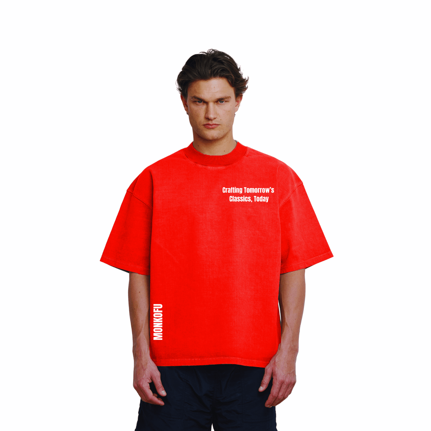 Red Signatue Unisex Oversized T-ShirtS